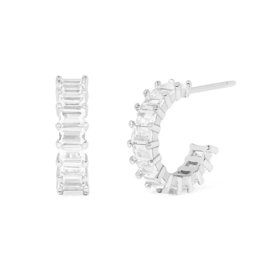 Etta Hoop Earring in Silver