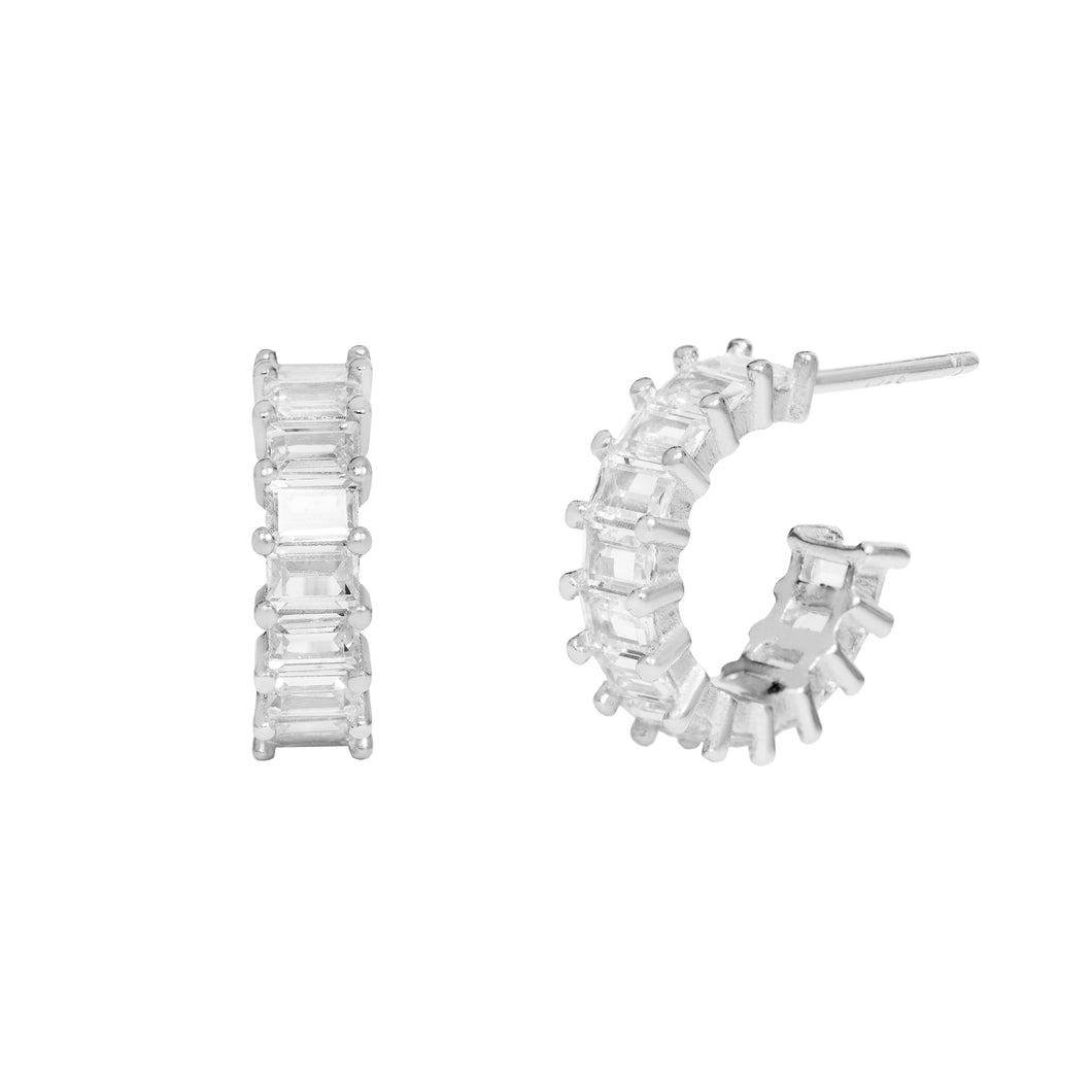 Etta Hoop Earring in Silver
