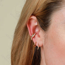 Load image into Gallery viewer, Faye Huggie in Silver
