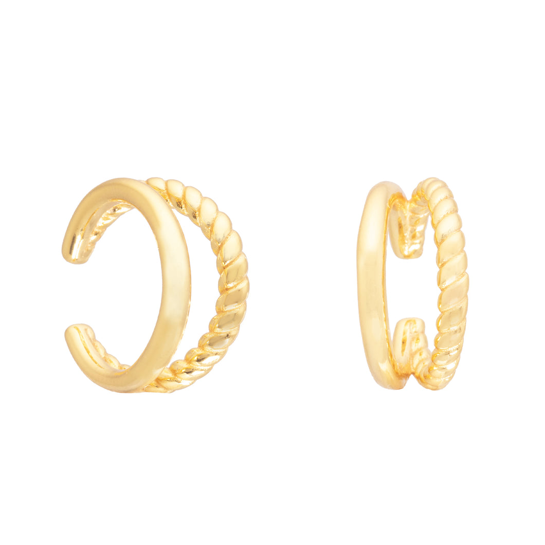 Flora Ear Cuff in Gold