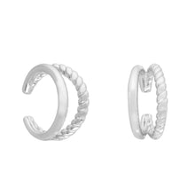 Load image into Gallery viewer, Flora Ear Cuff in Silver
