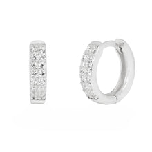 Load image into Gallery viewer, Frankie Huggie Earring in Silver
