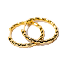 Load image into Gallery viewer, Georgia Hoop Earrings in Gold
