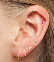 Load image into Gallery viewer, Noelle Flat Back Stud Earring in Silver
