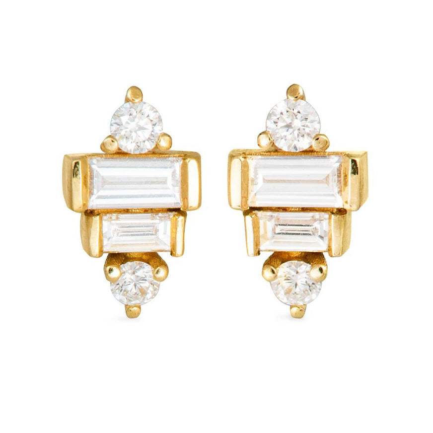 Hannah Stud Earring in Gold