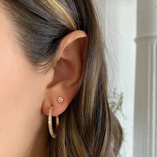 Load image into Gallery viewer, Heather Hoop Earrings in Gold
