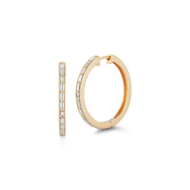 Heather Hoop Earrings in Gold