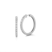 Load image into Gallery viewer, Heather Hoop Earrings in Silver
