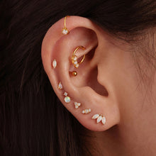 Load image into Gallery viewer, Monroe Flat Back Stud Earring in Silver
