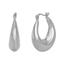Load image into Gallery viewer, Tabitha Hoop Earrings in Silver
