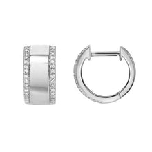 Load image into Gallery viewer, Yvonne Hoop Earrings in Silver
