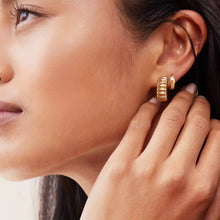 Load image into Gallery viewer, Bridget Hoop Earrings in Silver
