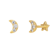 Load image into Gallery viewer, Janelle Double Sided Labret Stud Earring in Gold
