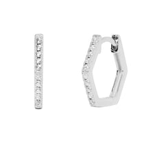 Load image into Gallery viewer, Jasmine Huggie in Silver
