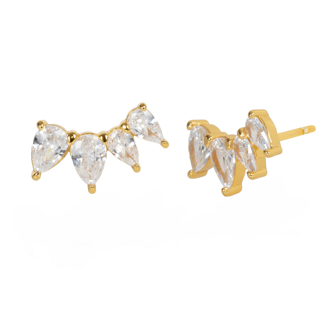 Juliet Stud Earring in Gold