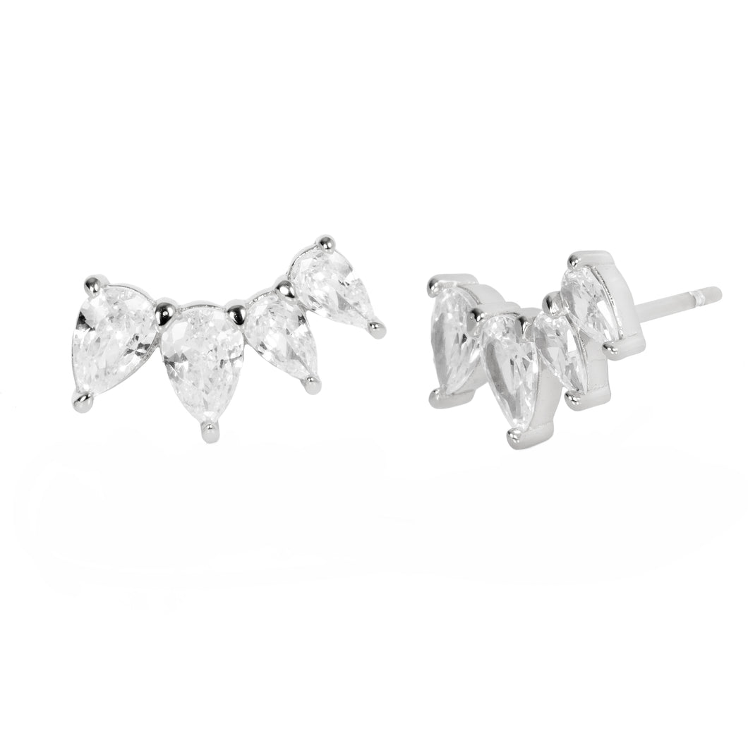 Juliet Stud Earring in Silver