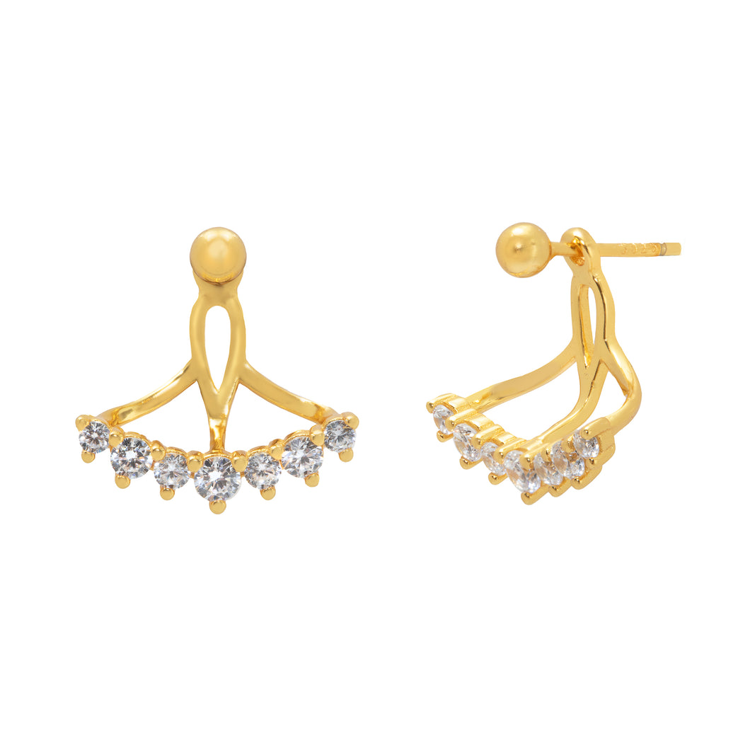 Lorena Ear Jacket in Gold