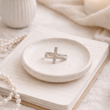 Load image into Gallery viewer, cross huggie earrings
