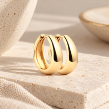 Load image into Gallery viewer, Gianna Hoop Earrings in Silver
