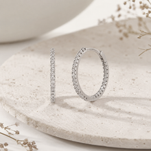 Load image into Gallery viewer, Stella Hoop Earrings in Gold
