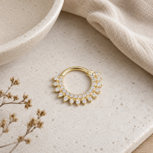 Load image into Gallery viewer, Zadie Daith Hoop in Gold
