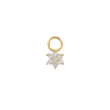 Load image into Gallery viewer, Flower Charm in Gold
