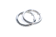 Load image into Gallery viewer, Heather Hoop Earrings in Silver
