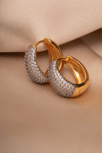 Load image into Gallery viewer, Dottie Hoop Earrings in Gold
