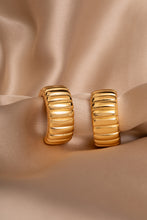 Load image into Gallery viewer, Bridget Hoop Earrings in Silver
