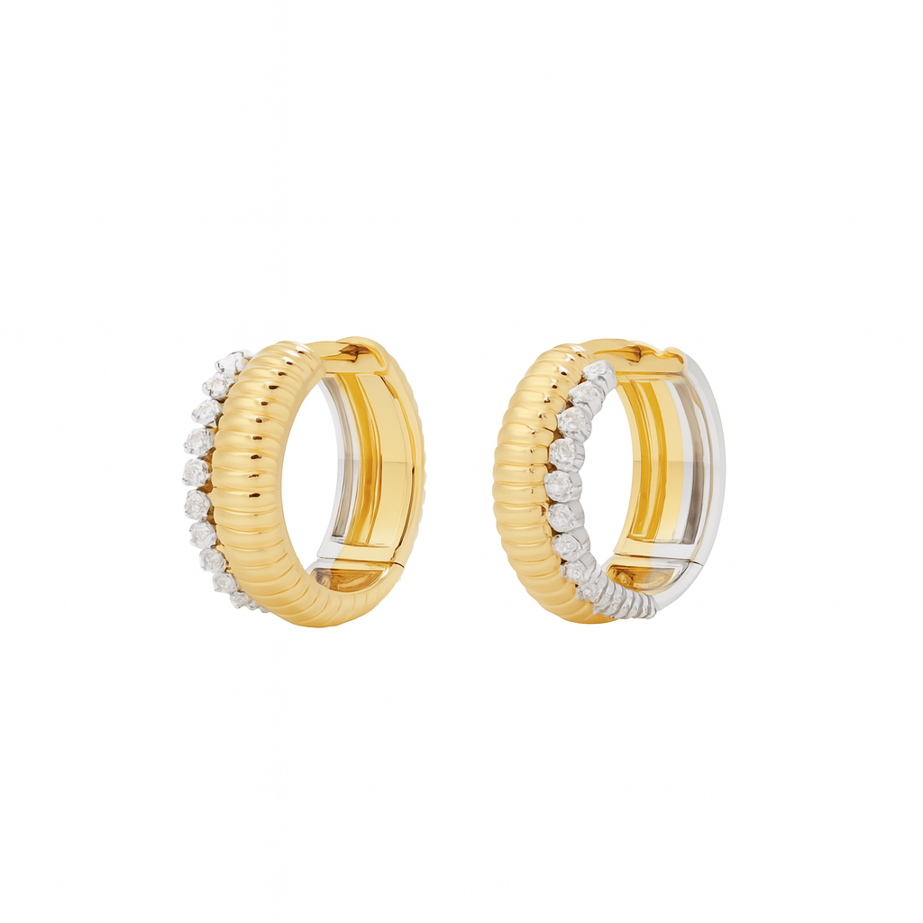 Miley Hoop Earrings in Gold