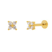 Load image into Gallery viewer, Noelle Stud Earring in Gold
