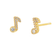 Load image into Gallery viewer, Paige Stud Earring in Gold
