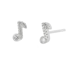 Load image into Gallery viewer, Paige Stud Earring in Silver

