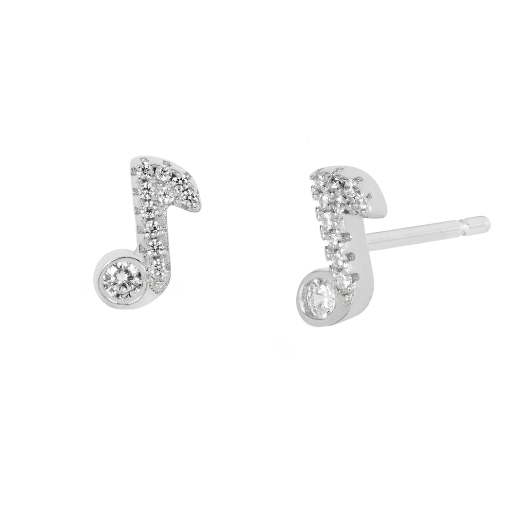 Paige Stud Earring in Silver