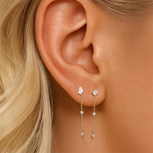 Load image into Gallery viewer, Tyra Chain Double Stud in Gold

