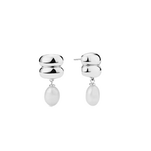Load image into Gallery viewer, Regina Stud Earrings in Silver
