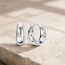 Load image into Gallery viewer, Isla Hoop Earrings in Silver
