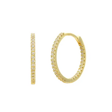 Load image into Gallery viewer, Stella Hoop Earrings in Gold
