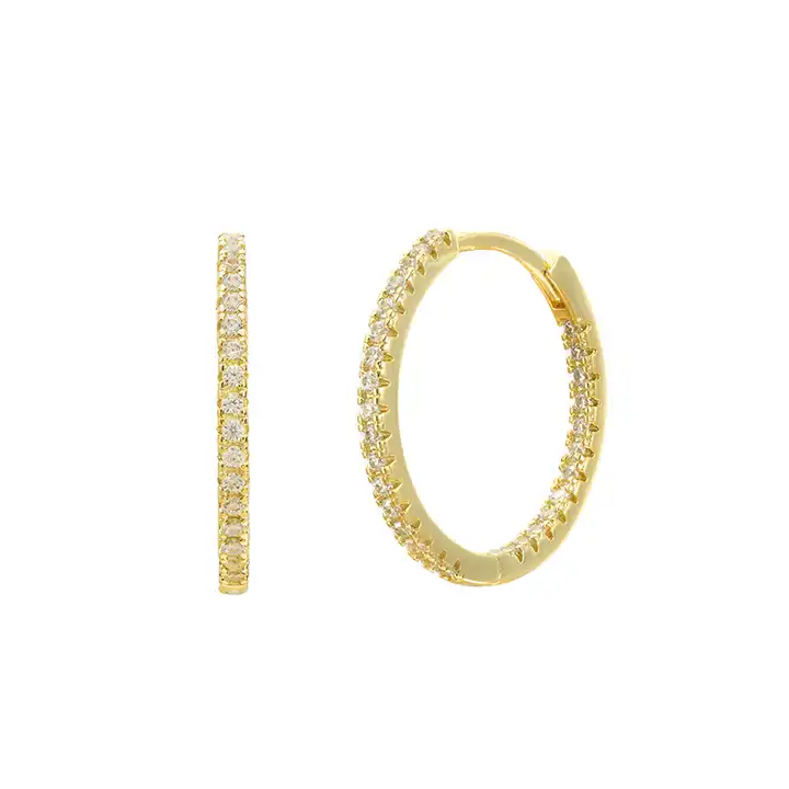Stella Hoop Earrings in Gold
