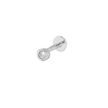 Load image into Gallery viewer, Taryn Flat Back Stud Earring in Silver
