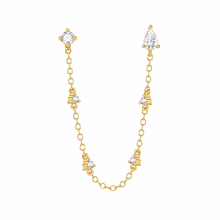 Load image into Gallery viewer, Tyra Chain Double Stud in Gold
