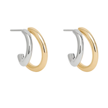 Load image into Gallery viewer, Talia Hoop Earrings in Gold

