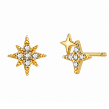 Load image into Gallery viewer, Eliza Stud Earrings in Gold
