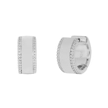 Load image into Gallery viewer, Yvonne Hoop Earrings in Silver
