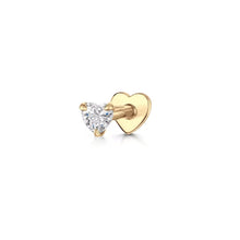 Load image into Gallery viewer, heart flatback earring
