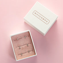 Load image into Gallery viewer, Letter Stud Earrings in Silver
