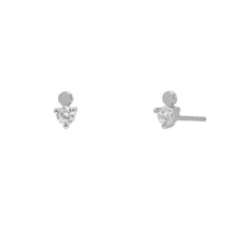 Load image into Gallery viewer, Betsie Stud Earring in Silver
