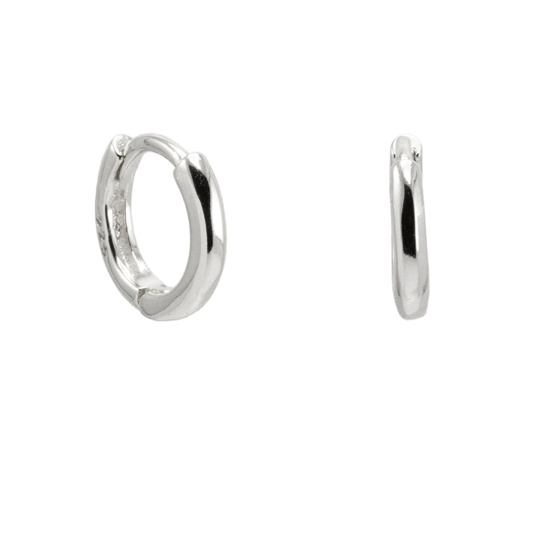 Brooke Huggie in Silver