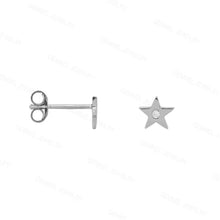 Load image into Gallery viewer, Coral Stud Earring in Silver
