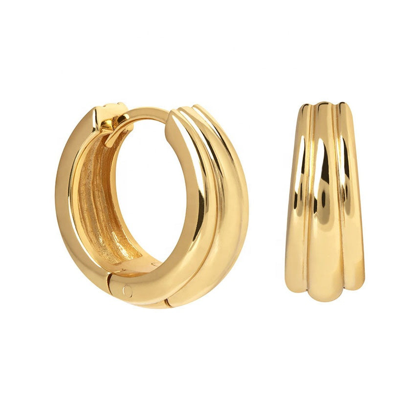 Debra Hoop Earrings in Gold